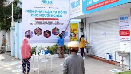 Vietnam'da yoksullara pirinç ATM'si