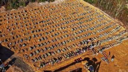 Brezilya'da ölüler toplu mezarlara gömülüyor