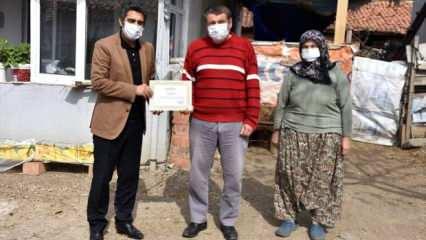 Kendisine gelen yardımı kampanyaya bağışladı