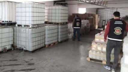 İzmir'de 15 ton etil alkol, Edirne'de 5 bin maske ve siperlik ele geçirildi