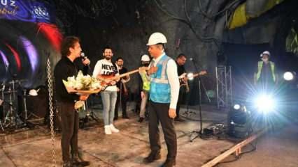 İstanbul Valiliği düzenledi! Kıraç'tan yerin 72 metre altında konser