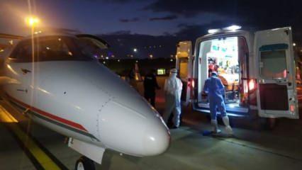 Bir Türk vatandaşı daha ambulans uçakla yurda getirildi