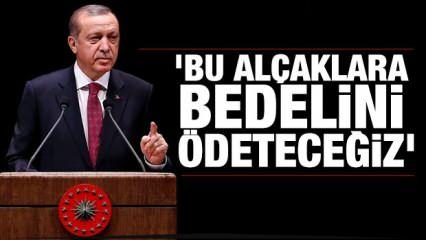 Cumhurbaşkanı Erdoğan'dan PKK'nın alçak saldırısına tepki