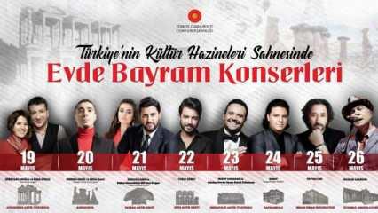 Türkiye'nin kültür hazineleri sahnesinde "Evde Bayram Konserleri" devam edecek