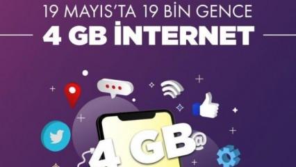 19 Mayıs’ta 19 bin gence ücretsiz internet