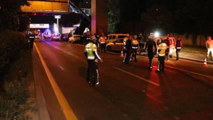 Alkollü sürücü polis uygulama noktasına aracıyla daldı: 5’i polis 7 yaralı
