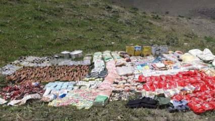 PKK'ya bir darbe daha! 5,5 ton tahıl ve kuru bakliyat ele geçirildi