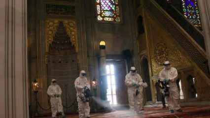 Yasak kalkıyor: Sultanahmet Camii ilk cuma namazına hazırlanıyor