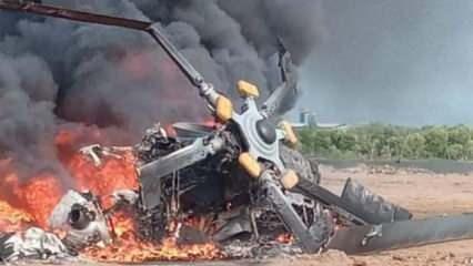 Endonezya'da askeri helikopter düştü