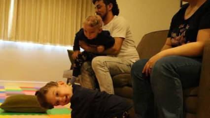 Erdoğan, Derman ve Yiğit bebeğin anne-babası ile g&ouml;r&uuml;şt&uuml;