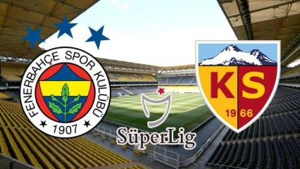 Fenerbahçe Kayserispor maçı ne zaman, saat kaçta başlayacak? Muhtemel 11'ler belli oldu!