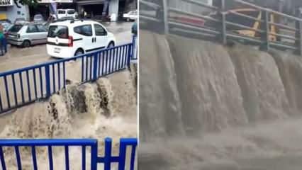 İzmir'de yağmur hayatı felç etti, vatandaş tepki gösterdi