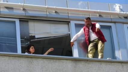 Kadıköy Belediye binasında intihar girişimi! Film gibi izlediler