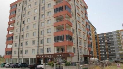 Kayseri'de 8 katlı apartman, karantinaya alındı
