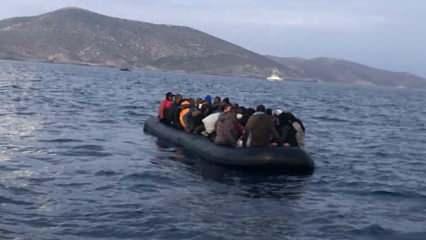 Yunan'ın ölüme terk ettiği 41 düzensiz göçmen kurtarıldı
