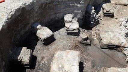 İnşaat kazısı sırasında tarihi hamam bulundu