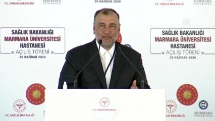 Murat Ülker, Prof. Dr. Asaf Ataseven Hastanesi'nin açılışında konuştu