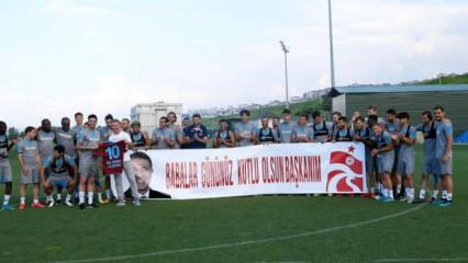 Trabzonspor’da Ahmet Ağaoğlu’nun Babalar Günü kutlandı