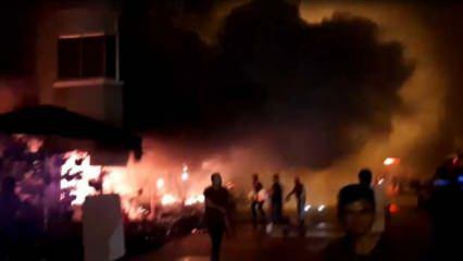 Bursa'da vatandaşları sokağa döken yangın