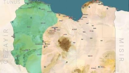 İletişim Başkanlığı, Libya haritasını paylaşıp duyurdu