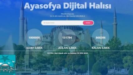 TÜGVA'dan Ayasofya için 1 milyon imza kampanyası: Dijital halı dokunuyor