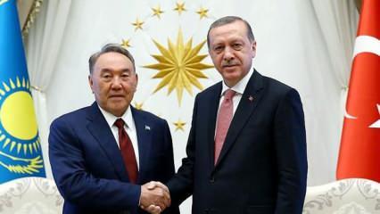 Başkan Erdoğan, Kazakistan Kurucu Cumhurbaşkanı Nazarbayev’le telefonda görüştü