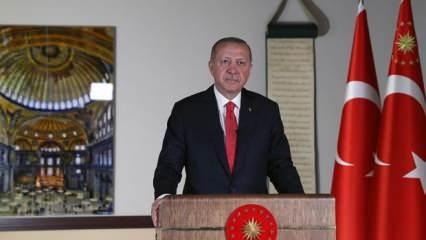 Başkan Erdoğan: Ayasofya 24 Temmuz 2020 Cuma günü ibadete açılacak