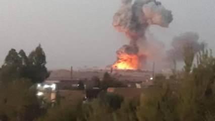 Terör örgütü PKK/YPG'nin silah deposunda peş peşe patlamalar