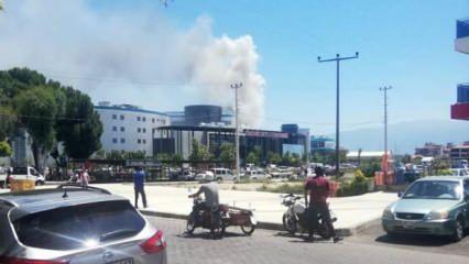 Devlet Hastanesi'nde korkutan yangın