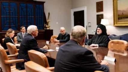 Fener Rum Patrikhanesi Amerika Başpiskoposu, Trump ve Pence'le Ayasofya'yı görüştü