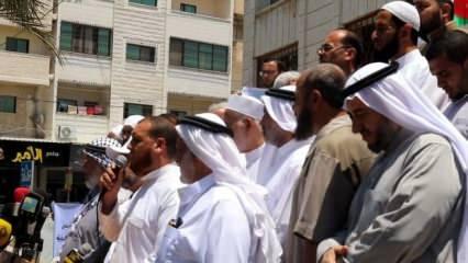 Gazze'de alimler, Rahmet Kapısı Mescidi'nin kapatılmasını protesto etti