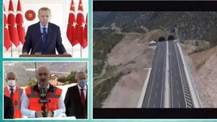 Son dakika: Erdoğan açılışını yaptı! Yarım saatten 7 dakikaya iniyor