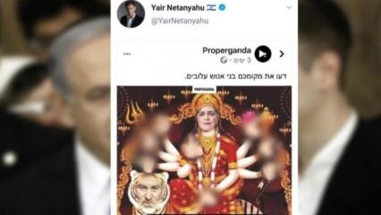 Netanyahu'nun oğlu Hinduları çıldırttı