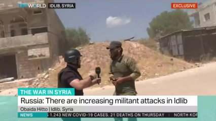 TRT World ekibi İdlib'de ölümle burun buruna geldi