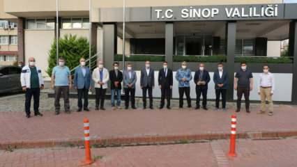 AK Parti milletvekili Nazım Maviş gazetecileri Sinop'ta ağırladı