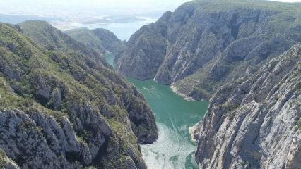 Türkiye'nin ikinci büyük kanyonu Şahinkaya'ya yoğun ilgi