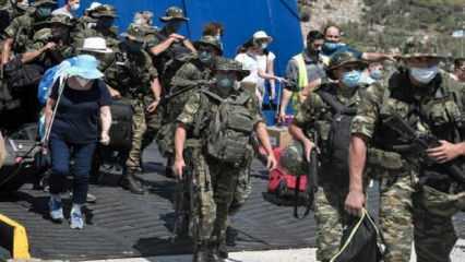 Yunanistan'dan yeni tahrik: Adaya silahlı asker çıkardılar