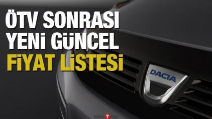 Dacia ÖTV sonrası sıfır Duster Logan Sandero Dokker Lodgy fiyatlarını açıkladı!