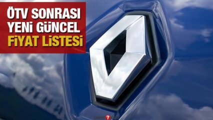 Renault ÖTV sonrası fiyat listesini yayınladı! 2020 model Megane Clio Symbol güncel fiyatları