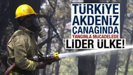 Türkiye Akdeniz çanağında yangınla mücadelede lider ülke 