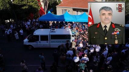 İdlib şehidi Tuğgeneral Sezgin Erdoğan son yolculuğuna uğurlandı