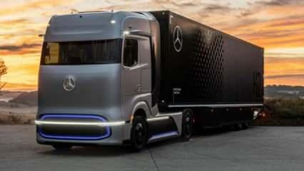 Mercedes hidrojenle çalışan TIR'ını tanıttı