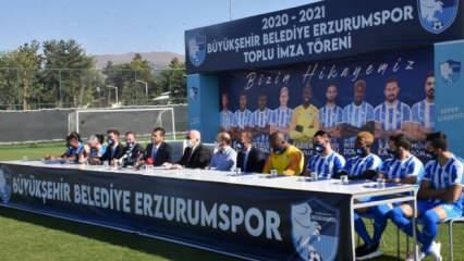 BB Erzurumspor transferlerini tanıttı