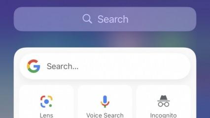 iOS 14’ün ilk üçüncü parti Widget’ı Google arama oldu