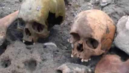 Çanakkale'de 4 kafatası ve kemikler bulundu