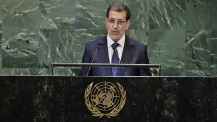 Fas Başbakanı Osmani'den BM'de alkışlanacak hareket! 