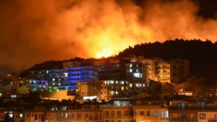 İzmir'de korkutan yangın: Yerleşim bölgesine yaklaştı!