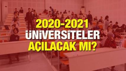 Üniversiteler 2020-2021 eğitim yılında ne zaman açılacak? Üniversitelerde dersler...