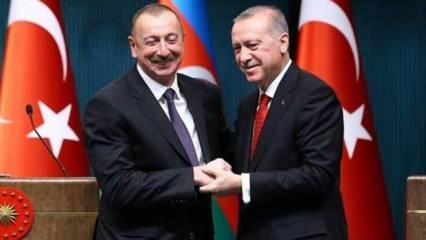 Aliyev'den Başkan Erdoğan ve Türkiye'ye teşekkür
