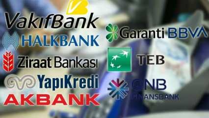 Kredi faiz oranları değişti: Ziraat, VakıfBank, HalkBank, Garanti, İş Bankası, TEB...